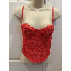 Pink Bustier-Style Top - M